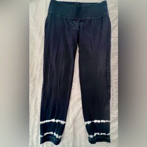 Lane Bryant active leggings dark teal with white tie dye